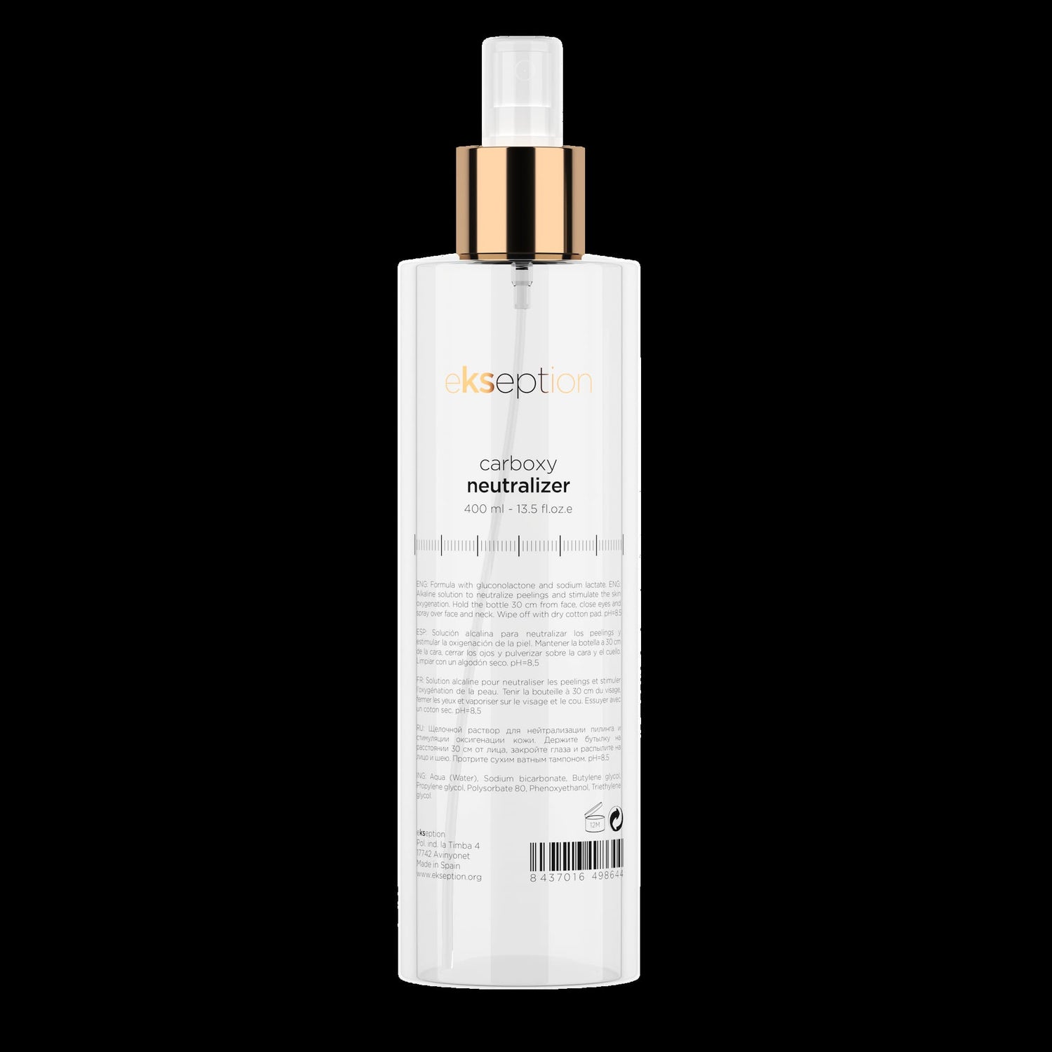 Carboxy neutralizer zur Neutralisierung von AHA- und PHA-Peelings ekseption 400ml