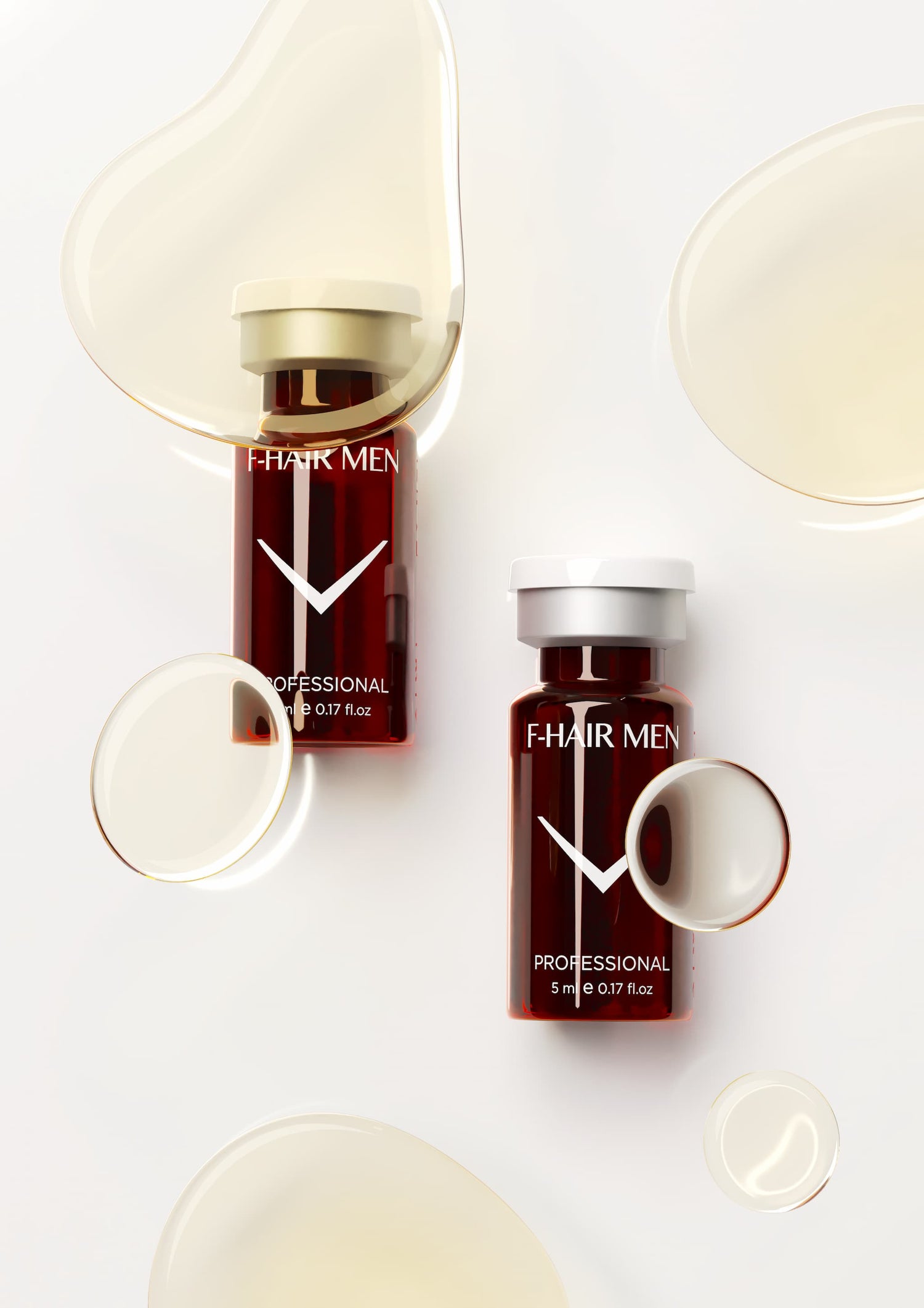 F-Hair MEN hochreine Wirkstoffe in sterilen Vials effektive Behandlung bei Alopezie und Haarausfall Fusion Meso 5 x5ml