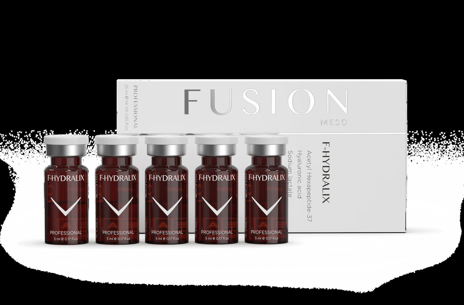 F-Hydralix hochreine Wirkstoffe in sterilen Vials tiefe & langanhaltende Feuchtigkeitsversorgung Fusion Meso 5 x 5ml