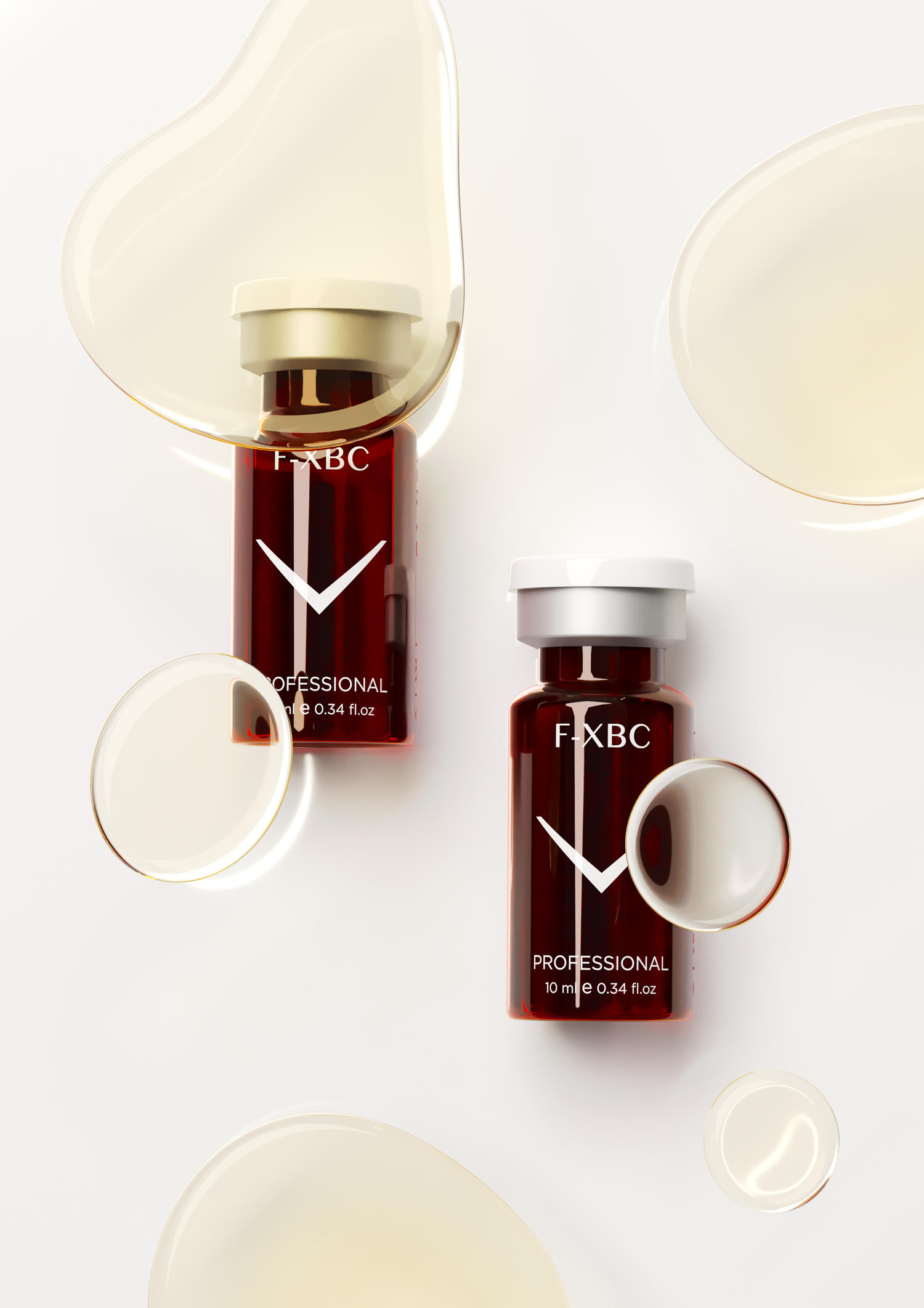 F-XBC hochreine Wirkstoffe in sterilen Vials professionelle Behandlung zur gezielten Reduktion kompakter und ödematöser Cellulite. Fusion Meso 5x 10ml