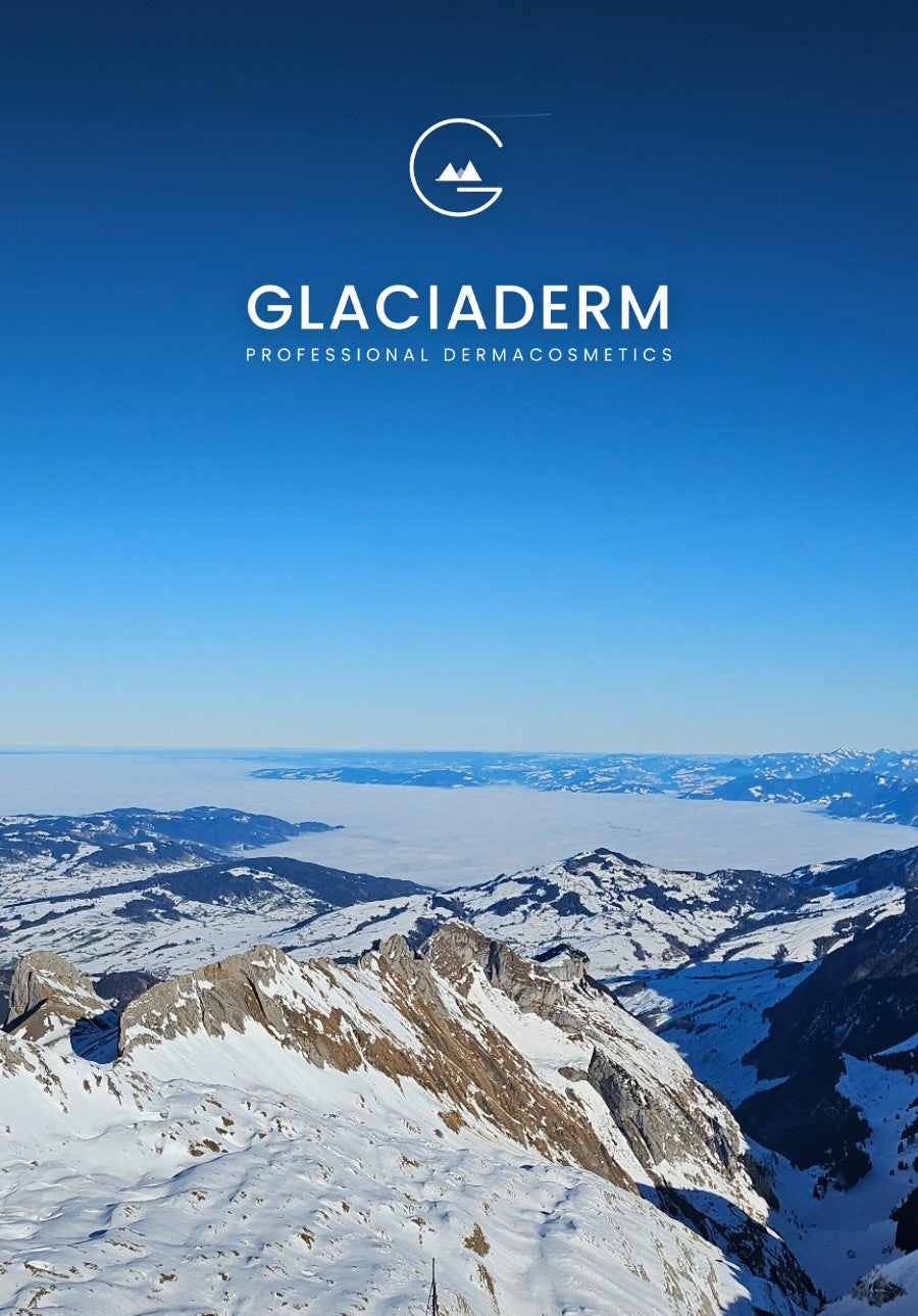 Glaciaderm Banner Mobile – hochwirksame Dermokosmetik Schweiz