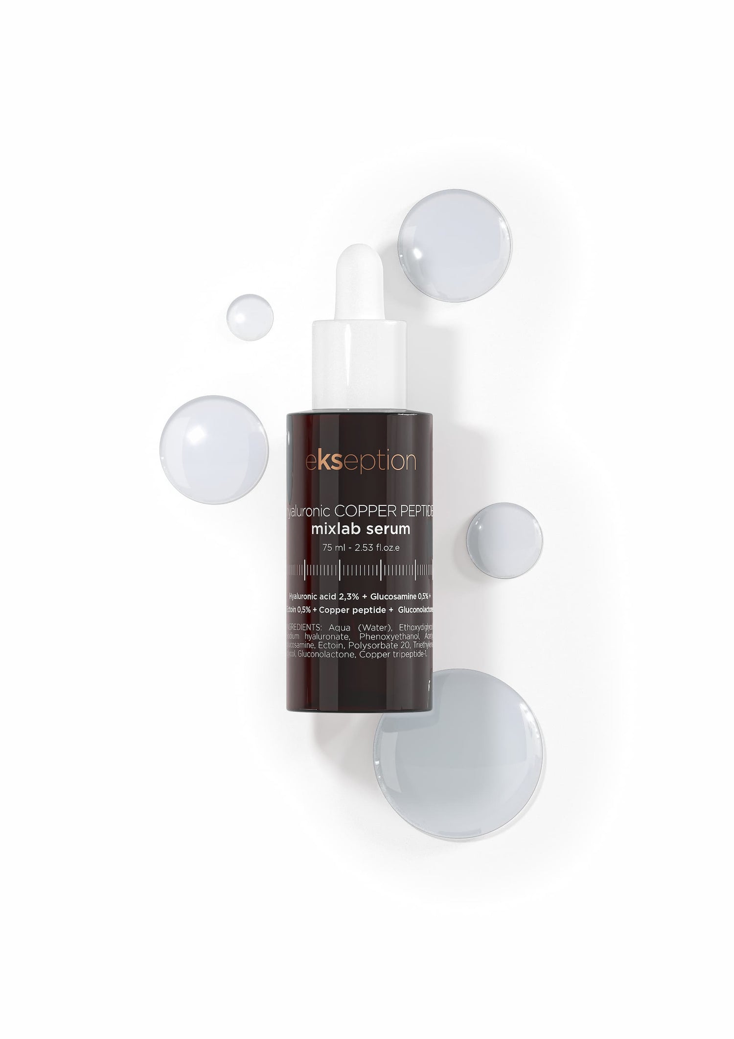 Hyaluronic Copper Peptides hochwirksames Anti-Aging und Regenerationsserum ekseption 75ml