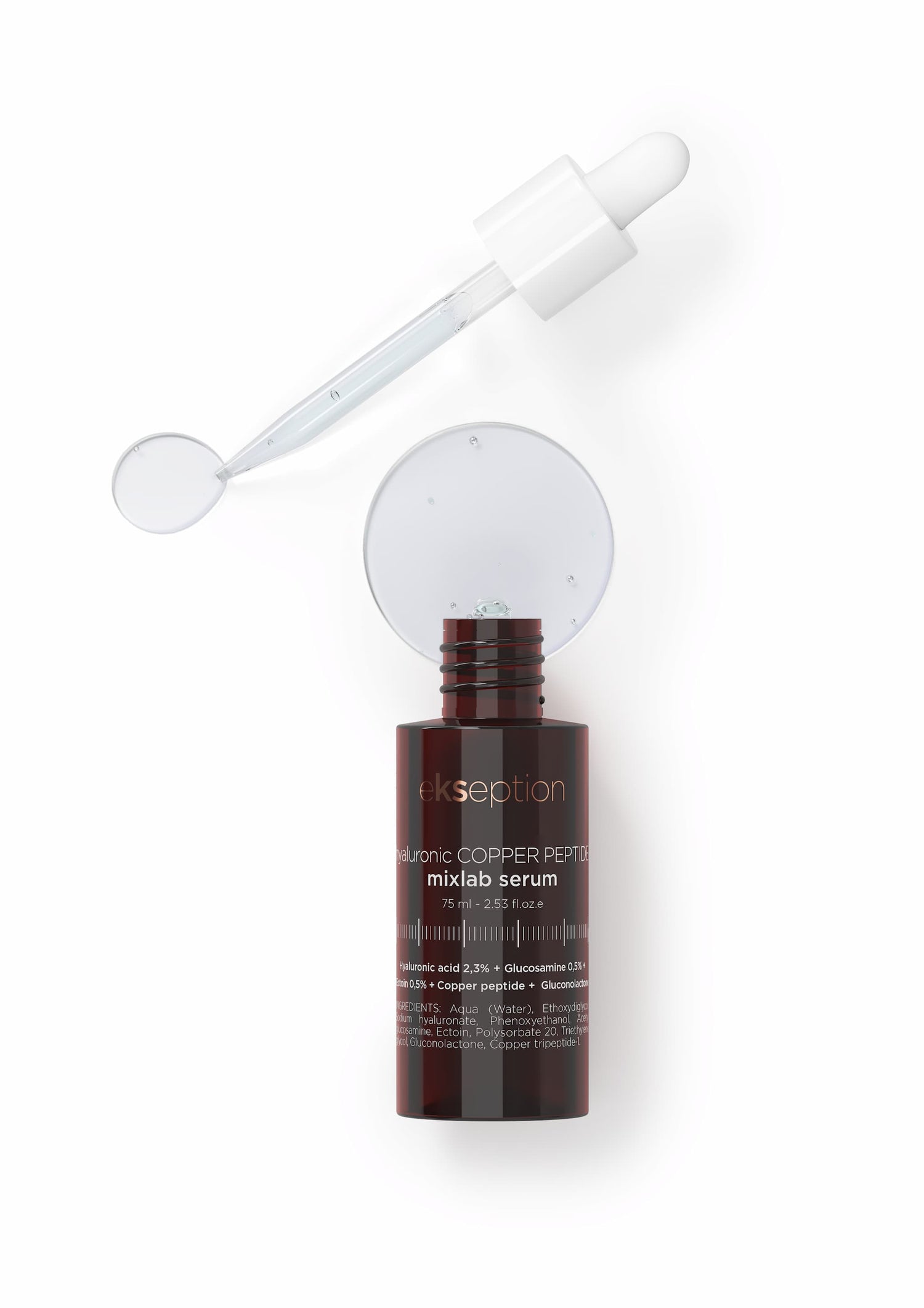 Hyaluronic Copper Peptides hochwirksames Anti-Aging und Regenerationsserum ekseption 75ml