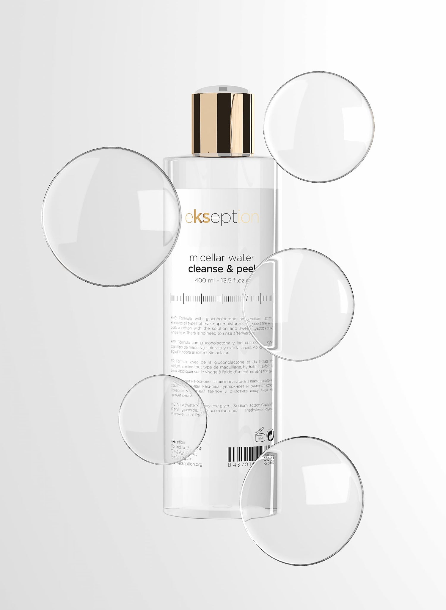 Micellar water cleanse & peel ekseption 400 ml