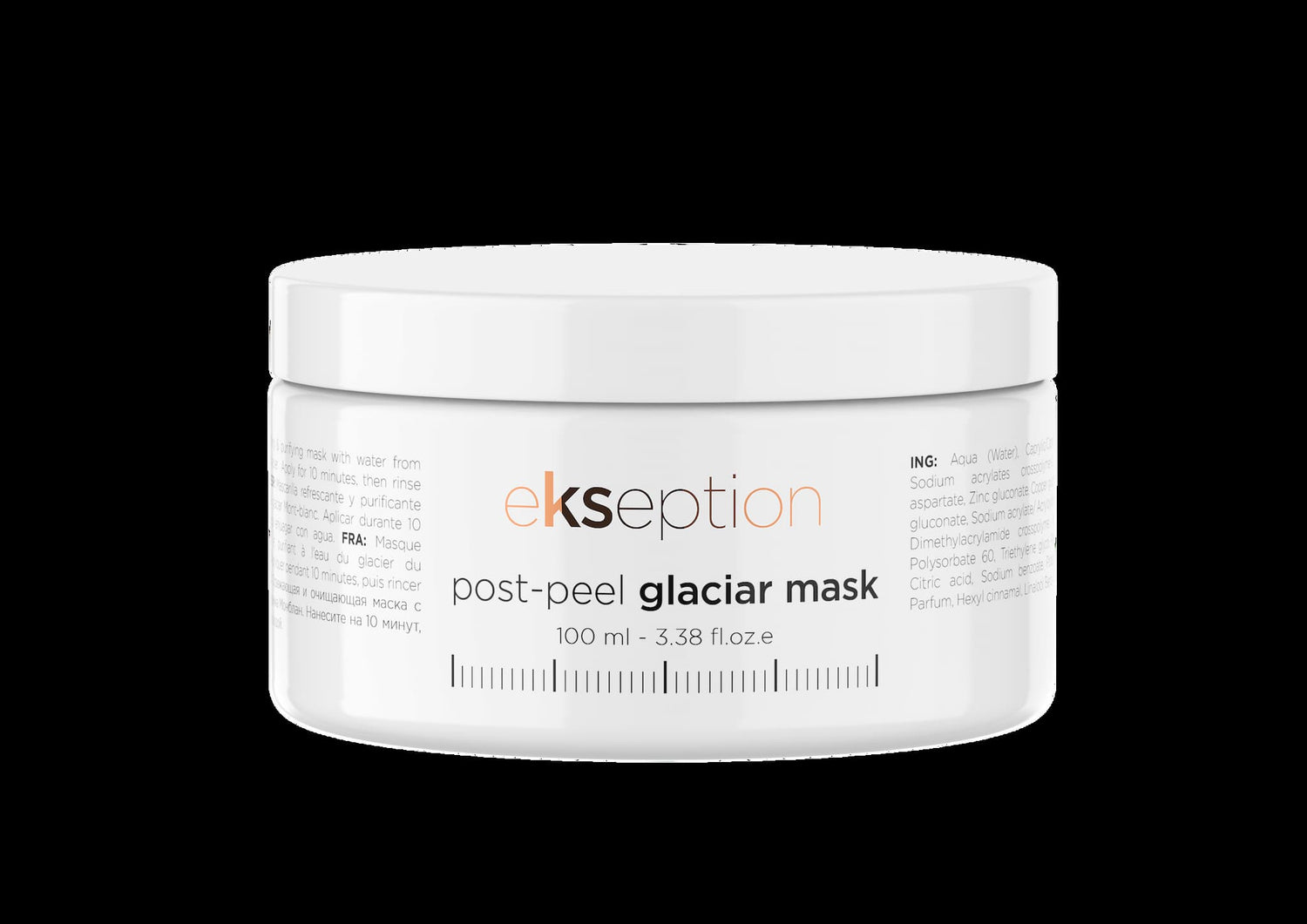 Post peel glaciar Mask Gletschertextur  für ein erfrischendes kühlendes Gefühl ekseption 100ml
