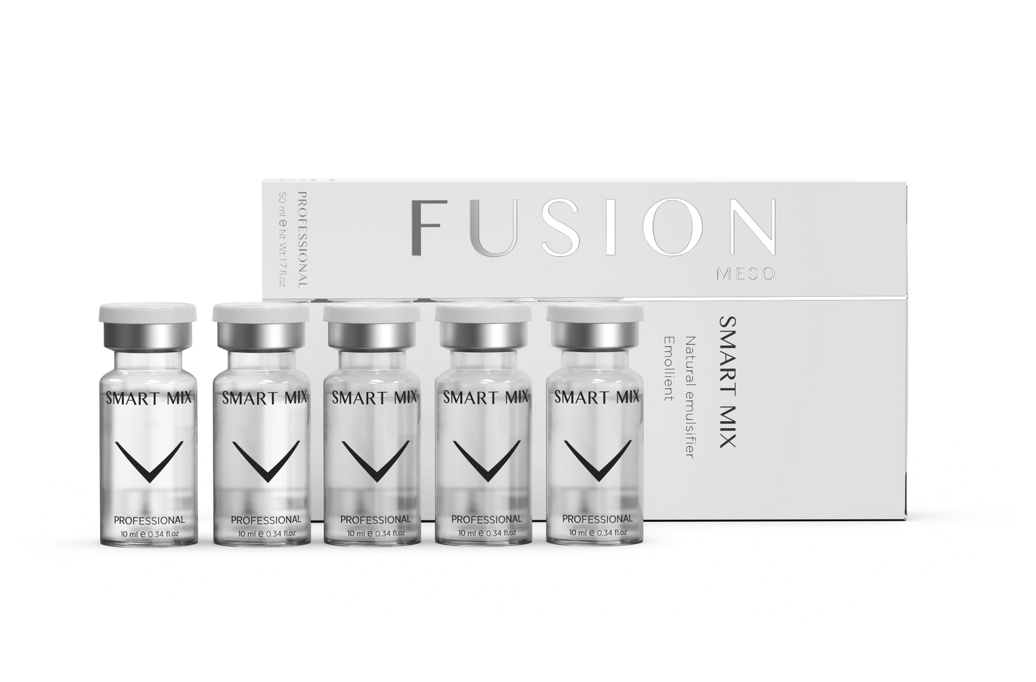 F-Smart Mix hochreiner Wirkstoff in sterilen Vials zur personalisierung von Seren, steril und effektiv Fusion Meso 5 x 10ml